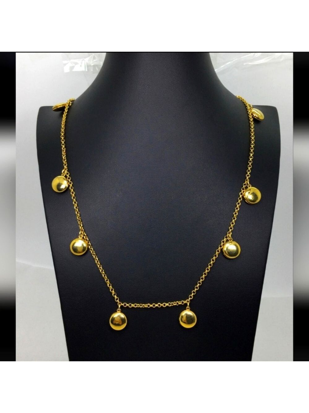 J. Crew Goldtone Locket Charm Necklace 33"
